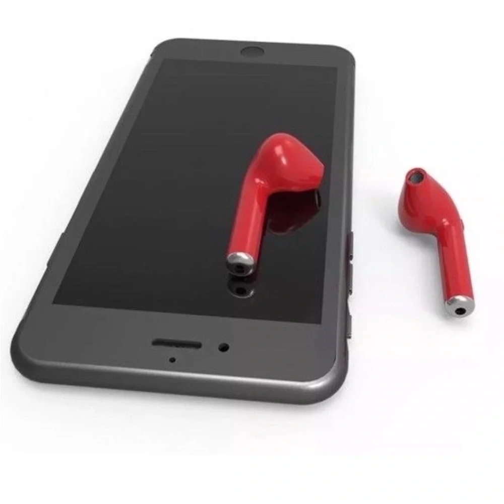 ✅i7S Wireless Bluetooth Headphone For iPhone,Android,LG,LAPTOP With Charging BOX